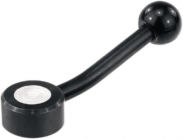 KIPP - 5/16-18, Steel Threaded Hole Adjustable Clamping Handle - 116.5mm OAL, 29mm High - Exact Tooling