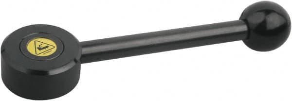 KIPP - 5/16-18, Steel Threaded Hole Adjustable Clamping Handle - 118.5mm OAL, 23mm High - Exact Tooling