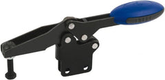 KIPP - Horizontal Handle, Manual Hold Down Toggle Clamp - U-Bar, Straight Base, Nitride/Oxide Finish, Steel - Exact Tooling