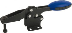 KIPP - Horizontal Handle, Manual Hold Down Toggle Clamp - U-Bar, Flanged Base, Nitride/Oxide Finish, Steel - Exact Tooling