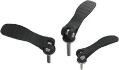 KIPP - M6, Fiberglass Reinforced Plastic Threaded Stud Adjustable Clamping Handle - 79.6mm OAL, 23.4mm High - Exact Tooling
