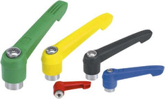 KIPP - 5/8-11, Fiberglass Reinforced Plastic Threaded Hole Adjustable Clamping Handle - 126mm OAL, 77mm High - Exact Tooling