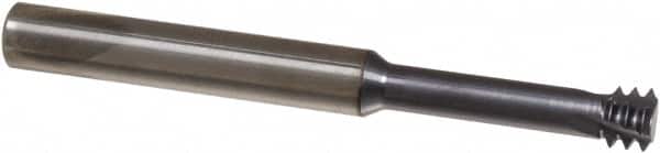 Iscar - 0.2362" Cutting Diam, 3 Flute, Solid Carbide Helical Flute Thread Mill - Internal Thread, 23mm LOC, 58mm OAL, 6mm Shank Diam - Exact Tooling