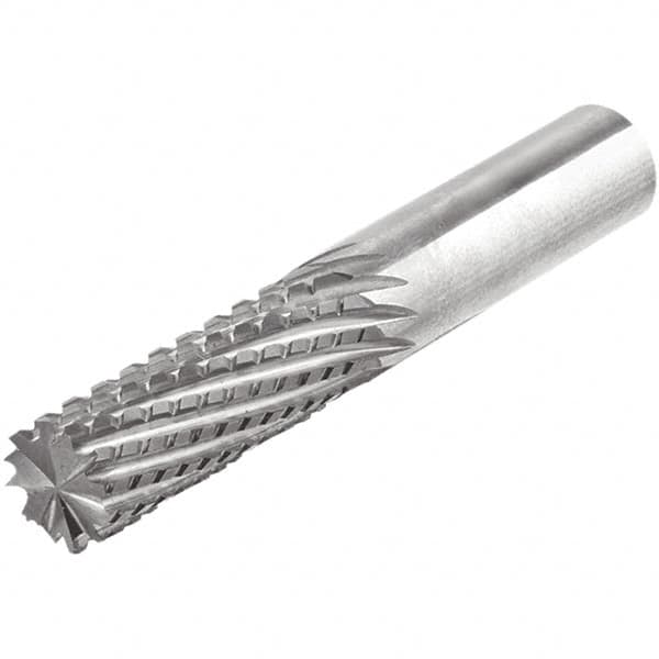 Iscar - 1/4" Diam, 3/4" LOC, End Mill End, Solid Carbide Diamond Pattern Router Bit - Right Hand Cut, 3" OAL, 1/4" Shank Diam, Use on Carbon Fiber, Composite - Exact Tooling