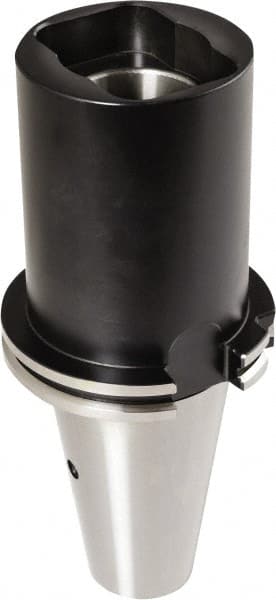 Iscar - DIN69871-50 Outside Taper, MT5 Inside Taper, DIN69871 to Morse Taper Adapter - 118mm Projection, 78mm Nose Diam - Exact Tooling