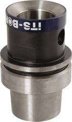 Iscar - HSK63E Outside Taper, MB50 Inside Modular Connection, HSK to MB Taper Adapter - 66mm Projection, 50mm Nose Diam, Through Coolant - Exact Tooling