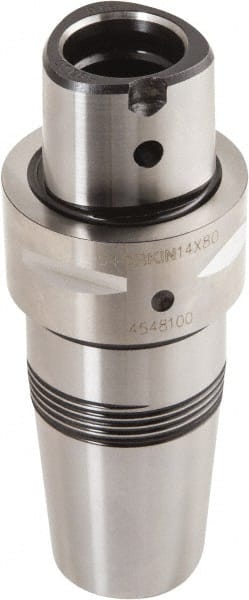 Iscar - 14mm Hole Diam, C4 Modular Connection Shrink Fit Tool Holder & Adapter - 80mm Projection, 27mm Nose Diam, 47mm Clamping Depth, Through Coolant - Exact Tooling