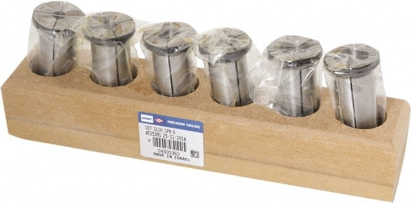 Iscar - 6 Piece, 6mm to 16mm Capacity, SC Collet Set - Exact Tooling
