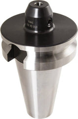 Iscar - BT50 Taper Shank 10mm Hole End Mill Holder/Adapter - 35mm Nose Diam, 70mm Projection, Through-Spindle & DIN Flange Coolant - Exact Tooling