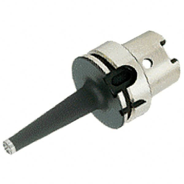 Iscar - HSK100A Taper Shank 12mm Hole End Mill Holder/Adapter - 23mm Nose Diam, 187mm Projection, Through-Spindle Coolant - Exact Tooling