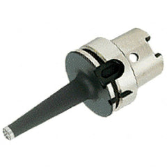 Iscar - HSK100A Taper Shank 12mm Hole End Mill Holder/Adapter - 23mm Nose Diam, 137mm Projection, Through-Spindle Coolant - Exact Tooling