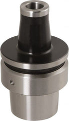 Iscar - HSK50E Taper Shank 12mm Hole End Mill Holder/Adapter - 21mm Nose Diam, 59mm Projection, Through-Spindle Coolant - Exact Tooling