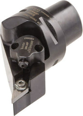 Iscar - Right Hand Cut, Size C4, Various Insert Compatiblity, External Modular Turning & Profiling Cutting Unit Head - 27mm Ctr to Cutting Edge, 55mm Head Length, Through Coolant, Series CAMFIX, Isoturn, JetHPLine - Exact Tooling