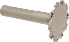 Iscar - Shank Connection, 7/8" Depth of Cut, 2-1/2" Cutter Diam, 5 Tooth Indexable Slotting Cutter - 3/4" Shank Diam, ETS-LN08 Toolholder, LNET 08 Insert, Right Hand Cutting Direction - Exact Tooling