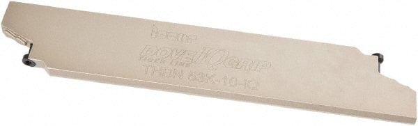 Iscar - Neutral Cut Indexable Grooving Cartridge - TIGER-IQ Insert Style - Exact Tooling