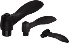 KIPP - 1/4-20, Fiberglass Reinforced Plastic & Thermoplastic SEBS Threaded Hole Adjustable Clamping Handle - 48.1mm OAL, 33.5mm High - Exact Tooling