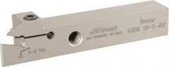 Iscar - GHD, External, Right Hand, 9mm Max Depth of Cut, 2.8 to 4mm Groove Width, Indexable Grooving Tool Holder - GI.., GPV, TIP Insert Compatibility, 20mm Shank Height, 20mm Shank Width, 120mm OAL, Through Coolant - Exact Tooling