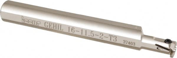 Iscar - GEHI, Internal, Left Hand, 3mm Max Depth of Cut, 1.9 to 2.4mm Groove Width, Indexable Grooving Tool Holder - GEMI, GEPI Insert Compatibility, 16mm Shank Width, 125mm OAL, Through Coolant - Exact Tooling