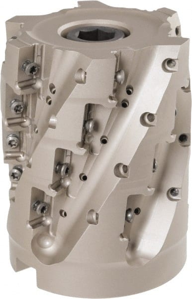 Iscar - 24 Inserts, 80mm Cut Diam, 32mm Arbor Diam, 71mm Max Depth of Cut, Indexable Square-Shoulder Face Mill - 100mm High, P290 AC.T 1806.. Insert Compatibility, Through Coolant, Series MillShred - Exact Tooling