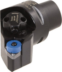 Iscar - Right Hand Cut, Size C4, Various Insert Compatiblity, External Modular Turning & Profiling Cutting Unit Head - 27mm Ctr to Cutting Edge, 50mm Head Length, Through Coolant, Series CAMFIX, Heliturn LD, JetHPLine - Exact Tooling