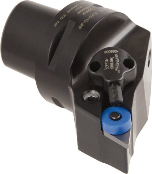 Iscar - Left Hand Cut, Size C5, Various Insert Compatiblity, External Modular Turning & Profiling Cutting Unit Head - 35mm Ctr to Cutting Edge, 60mm Head Length, Through Coolant, Series CAMFIX, Isoturn, JetHPLine - Exact Tooling