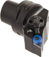 Iscar - Left Hand Cut, Size C5, Various Insert Compatiblity, External Modular Turning & Profiling Cutting Unit Head - 35mm Ctr to Cutting Edge, 60mm Head Length, Through Coolant, Series CAMFIX, Isoturn, JetHPLine - Exact Tooling