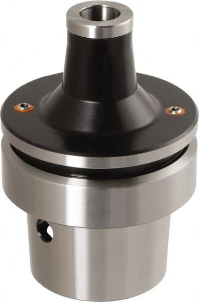 Iscar - HSK63E Taper Shank 12mm Hole End Mill Holder/Adapter - 21mm Nose Diam, 59mm Projection, Through-Spindle Coolant - Exact Tooling