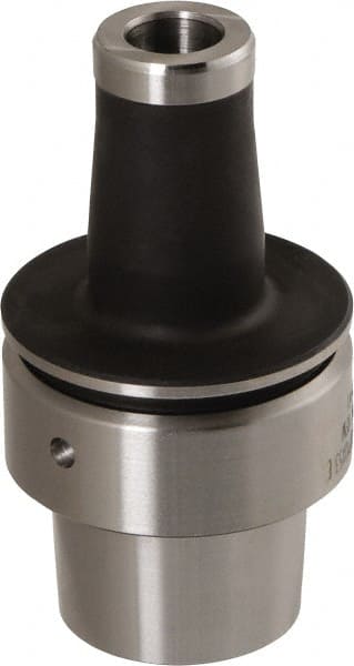 Iscar - HSK40E Taper Shank 10mm Hole End Mill Holder/Adapter - 18mm Nose Diam, 53mm Projection, Through-Spindle Coolant - Exact Tooling