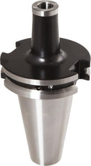 Iscar - DIN69871-40 Taper Shank 10mm Hole End Mill Holder/Adapter - 18mm Nose Diam, 58mm Projection, Through-Spindle Coolant - Exact Tooling