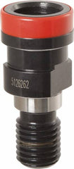 Iscar - BT40 Taper, M16x2 Thread, 15° Angle Radius, Standard Retention Knob - 2.2047" OAL, 63/64" Knob Diam, 1.1024" from Knob to Flange, 0.6693" Pilot Diam - Exact Tooling