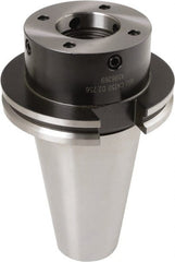 Iscar - CAT50 Outside Taper, 35mm Hole Diam, SS to DL Taper Adapter - 20mm Projection, 70mm Nose Diam, Through Coolant - Exact Tooling