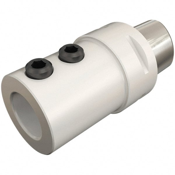 Iscar - 10mm Bore Diam, 36mm Body Diam x 50mm Body Length, Boring Bar Holder & Adapter - 20mm Bore Depth, Internal Coolant - Exact Tooling