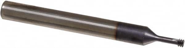 Iscar - 0.1083" Cutting Diam, 3 Flute, Solid Carbide Helical Flute Thread Mill - Internal Thread, 7.5mm LOC, 58mm OAL, 6mm Shank Diam - Exact Tooling