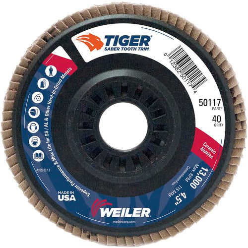 DISC FLAP 4-1/2X7/8 40 GRIT TYPE 29 - Exact Tooling