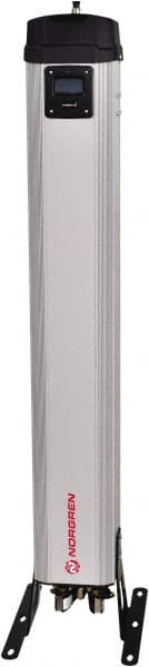 Norgren - 24 CFM at 100 psi Inlet, 19 CFM at 100 psi Outlet, Desiccant Air Dryer - 1/2" NPT Inlet/Outlet x 10.3" Long x 6.7" Wide x 43" High - Exact Tooling