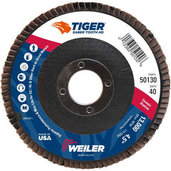 ‎4-1/2 Saber Tooth High Density Ceramic Abrasive, 40C, 7/8″ Arbor Hole - Exact Tooling