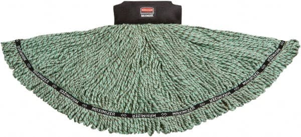 Rubbermaid - Black Head Band, Large Microfiber Loop End Mop Head - 4 Ply - Exact Tooling