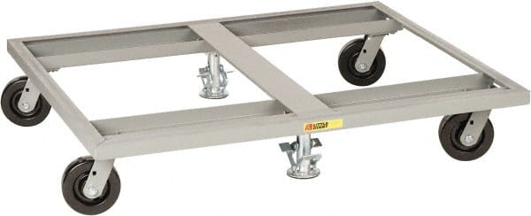 Little Giant - 3,600 Lb Capacity Steel Pallet Dolly - 48" Long x 40" Wide x 9" High, 6" Phenolic Wheels - Exact Tooling