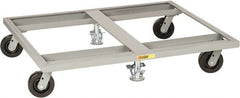 Little Giant - 3,600 Lb Capacity Steel Pallet Dolly - 48" Long x 48" Wide x 9" High, 6" Phenolic Wheels - Exact Tooling