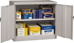 Tennsco - 2 Shelf Locking Storage Cabinet - Steel, 48" Wide x 18" Deep x 42" High - Exact Tooling
