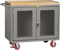 Little Giant - Mobile Service Workbench - Steel, Gray, 48" Long x 24" Deep x 41" High - Exact Tooling