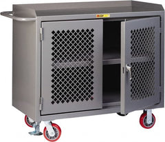Little Giant - Mobile Service Workbench - Steel, Gray, 48" Long x 24" Deep x 41" High - Exact Tooling