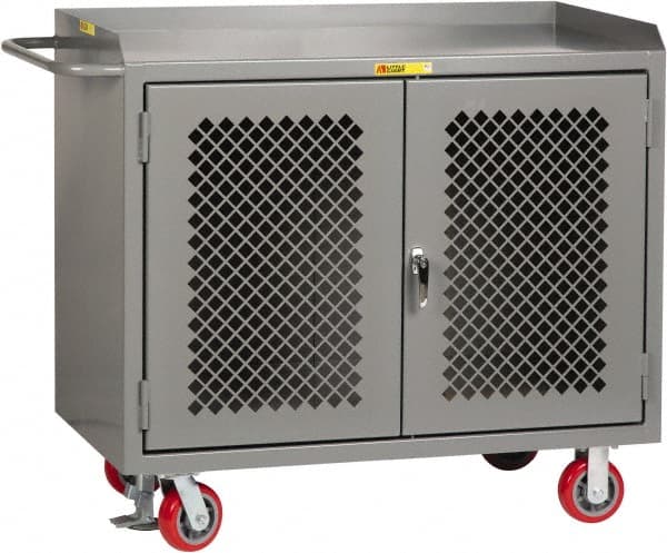 Little Giant - Mobile Service Workbench - Steel, Gray, 48" Long x 24" Deep x 41" High - Exact Tooling