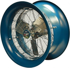 Patterson Fan - 22" Blade, 1/2 hp, 5,570 CFM, Industrial Circulation Fan - Suspension, 208-230/460 Volts, 1 Speed - Exact Tooling