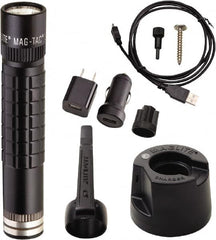 Mag-Lite - LED Bulb, Industrial/Tactical Flashlight - Black Aluminum Body, 1 Li-FeP04 Battery Included - Exact Tooling