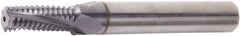 Vargus - 3/8-16 BSP, 0.283" Cutting Diam, 3 Flute, Solid Carbide Helical Flute Thread Mill - Internal/External Thread, 0.781" LOC, 2.402" OAL, 5/16" Shank Diam - Exact Tooling