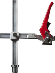 Bessey - 1,200 Lb Holding Capacity, 12" Max Opening Capacity, 1,200 Lb Clamping Pressure, Manual Hold Down Clamp - 11-1/8" Arm Length, 11" Clamp Length, 2-19/32" Clamp Width, 15-3/4" Clamp Height, 28mm Stud Mount, Steel - Exact Tooling