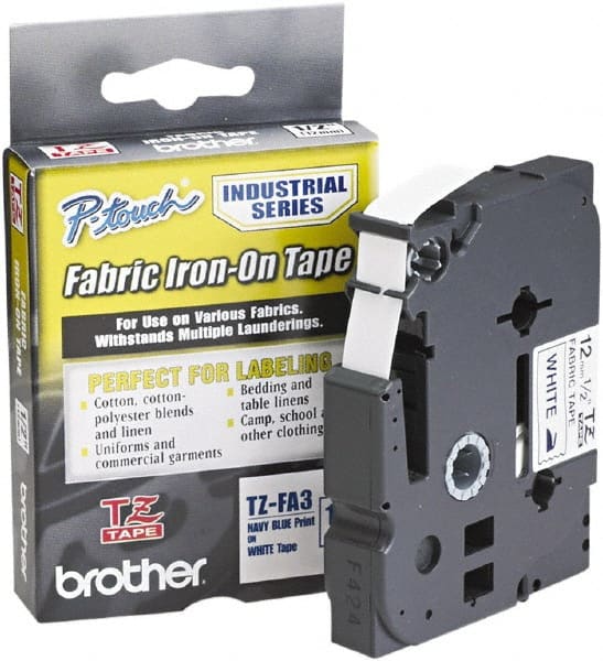 Brother - 1/2" Wide x 108" Long, White Label Tape - For Label Maker - Exact Tooling