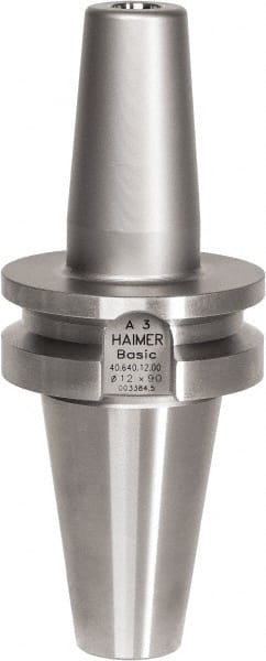HAIMER - 3mm Hole Diam, BT40 Taper Shank Shrink Fit Tool Holder & Adapter - 3" Projection, 10mm Nose Diam, 9mm Clamping Depth, 25,000 RPM - Exact Tooling