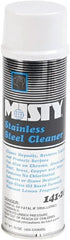 Misty - 15 fl oz Liquid Stainless Steel Cleaner & Polish - Lemon Scented, Aerosol Container - Exact Tooling